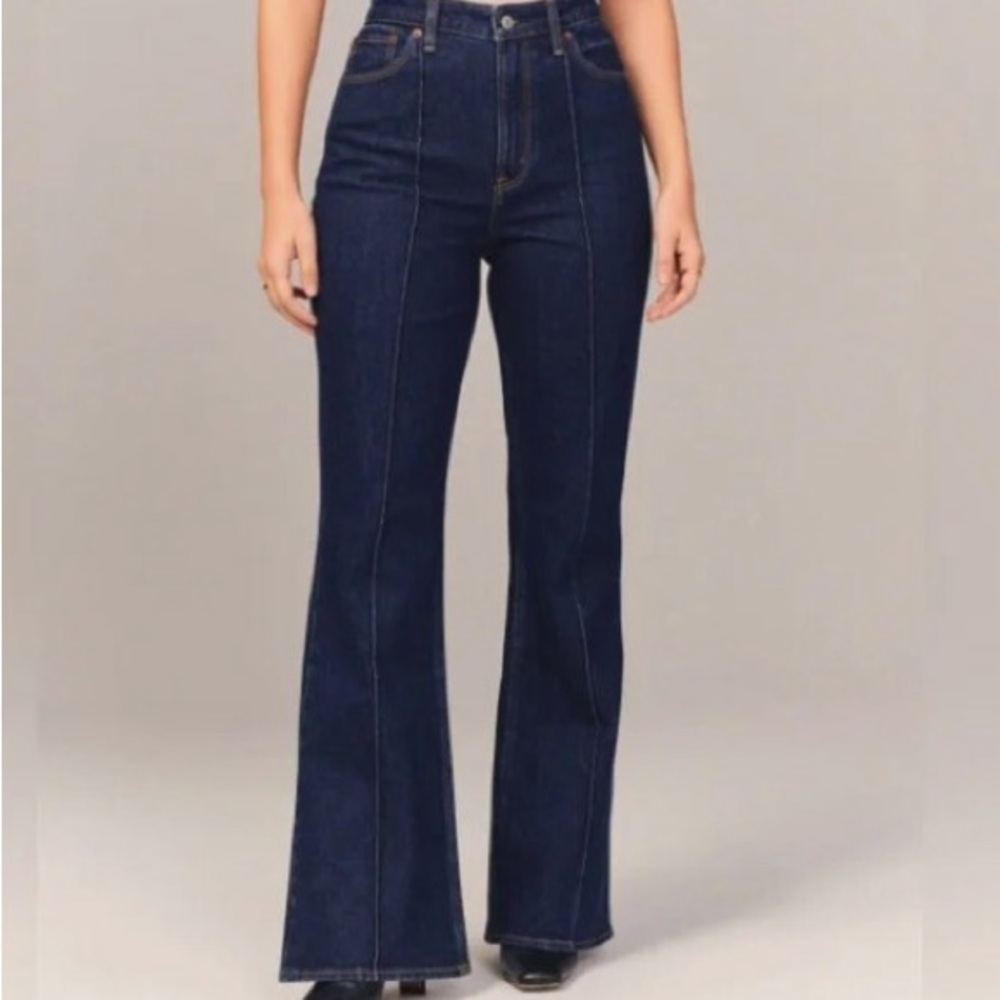 Abercrombie & Fitch Dark Blue Flare Jeans